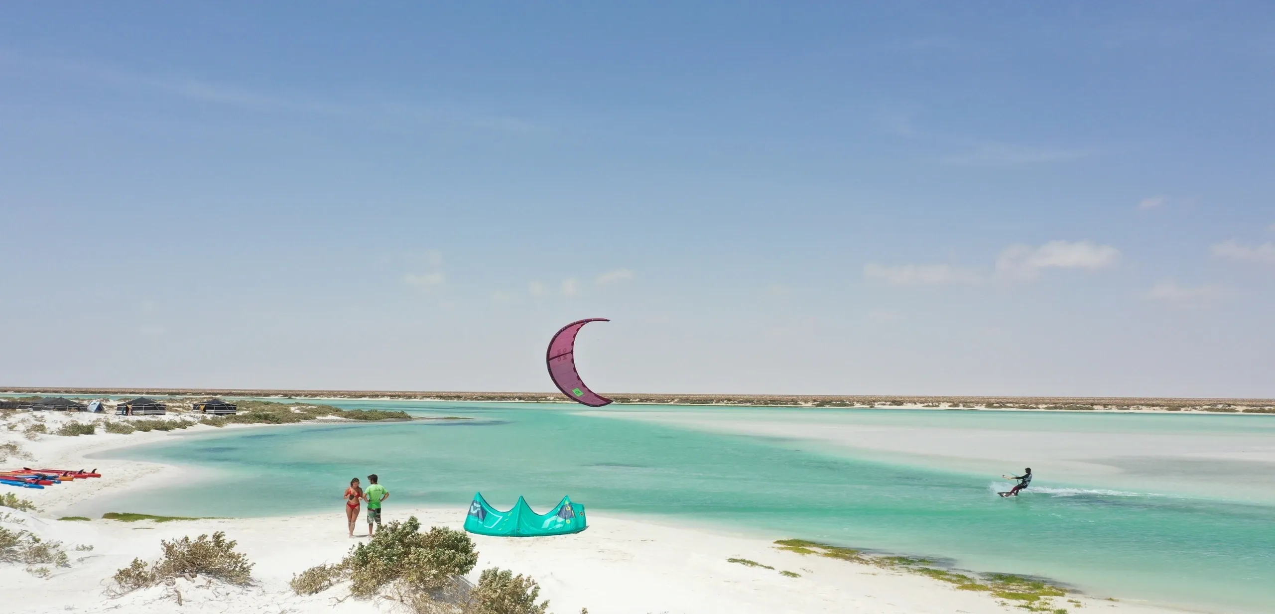 Kite Surfing in Masirah Island
